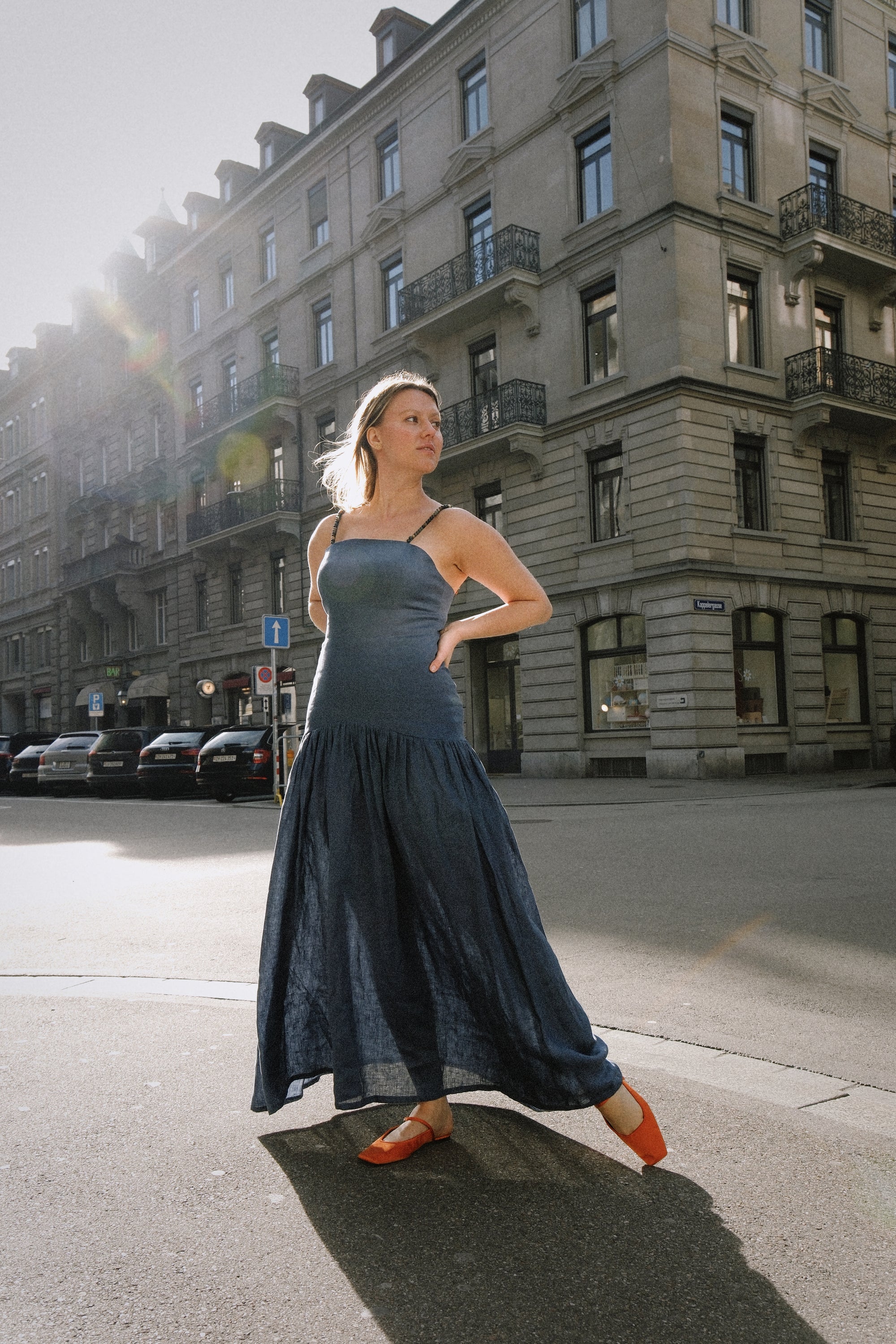 ESMERALDA DRESS | NAVY