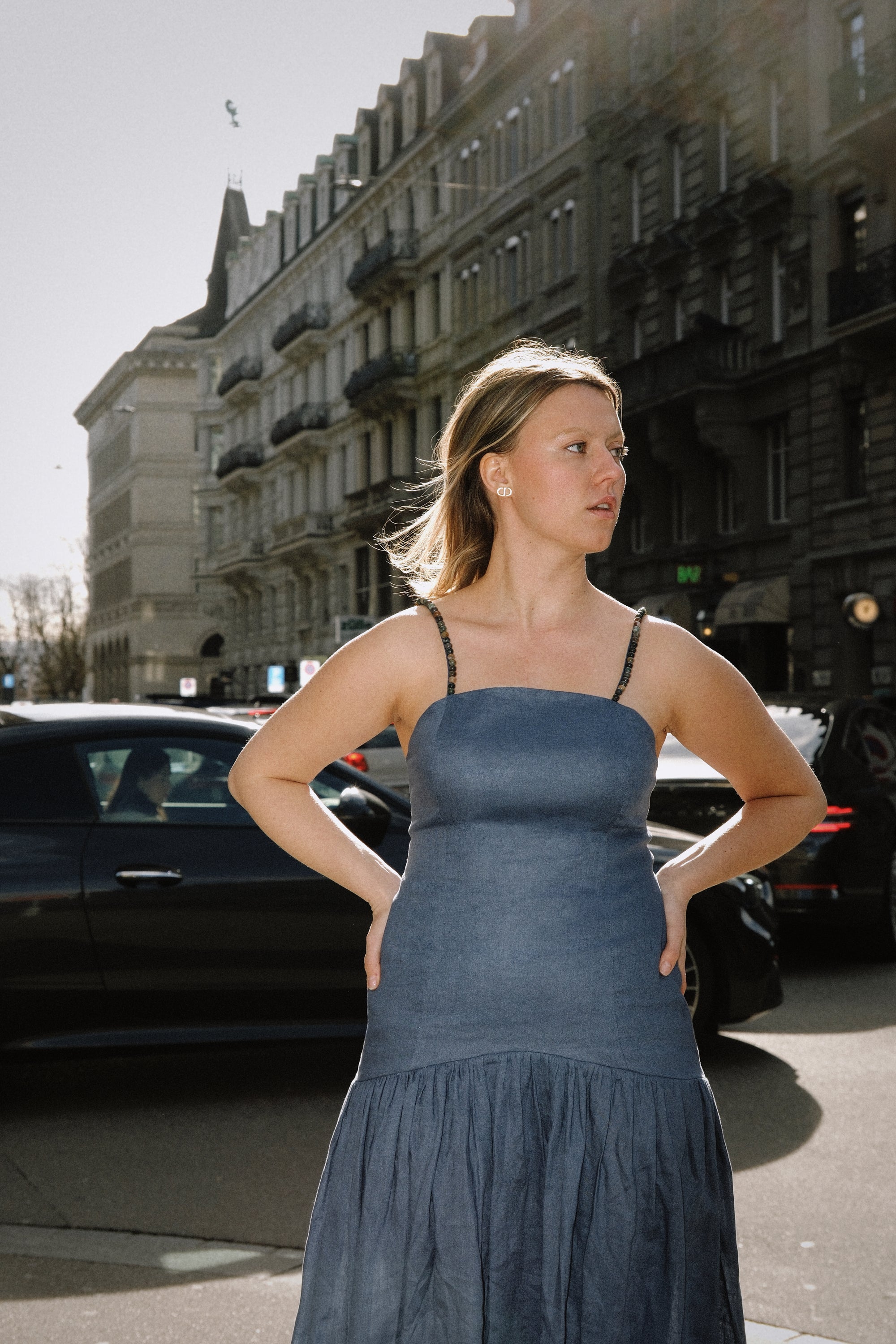 ESMERALDA DRESS | NAVY